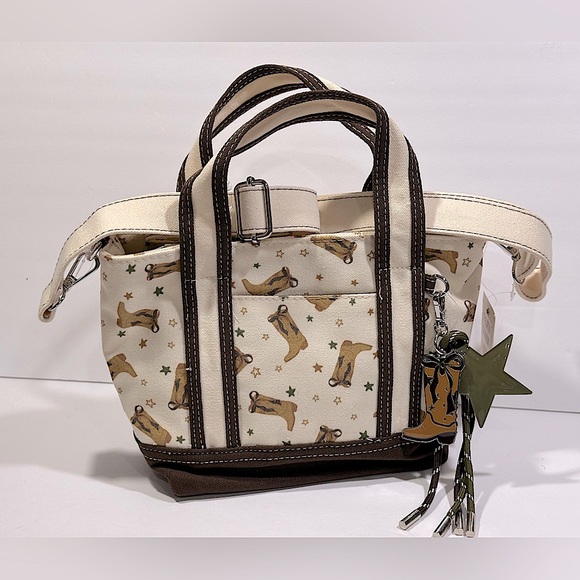CeeKlein Canvas Mini Tote with Charm - Picture 1 of 16